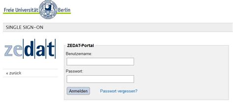 zedat fu berlin|self service portal fu berlin.